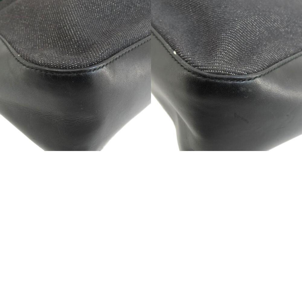 Gucci Sherry Handbag Canvas Leather Black - Picture 10 of 11